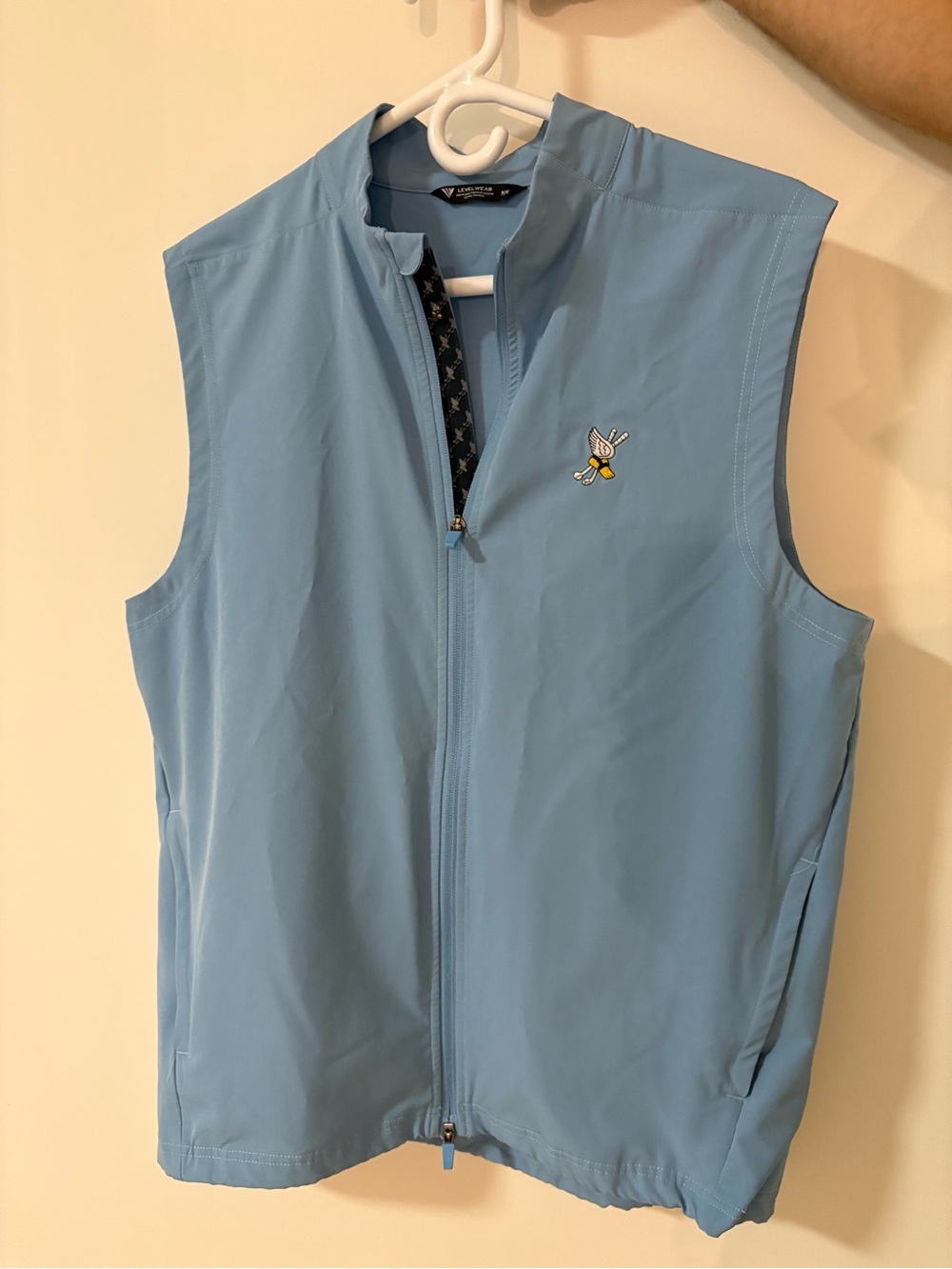 Light Blue Sleeveless Golf Vest - Unbranded